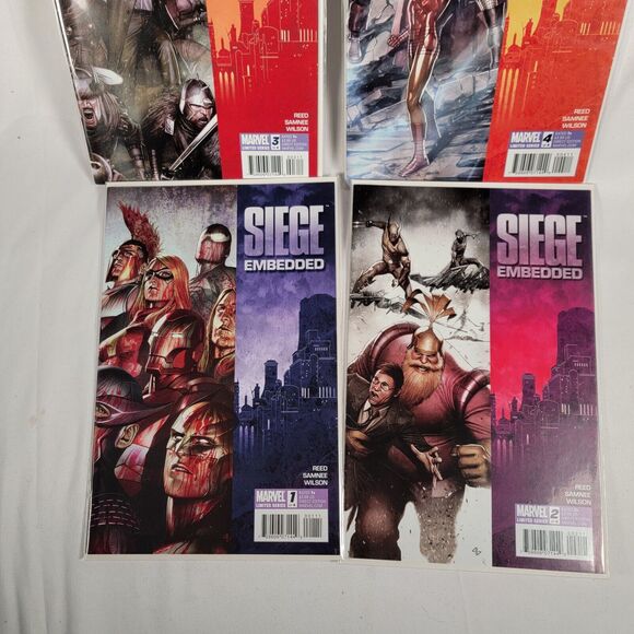 Siege Embedded #1-4 (2010) Complete Set - Captain America, Loki Sentry VF/NM 9.0 - Picture 3 of 3